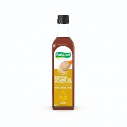 PARIPURNI Cold Pressed White Sesame Gingelly Oil 1L 