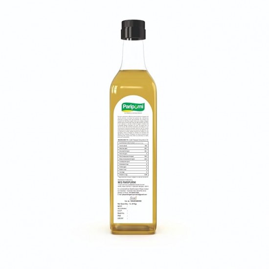 PARIPURNI Cold Pressed Groundnut Oil | 2 Litre | Organic Wood Pressed Oil | Cooking Oil | Peanut Oil