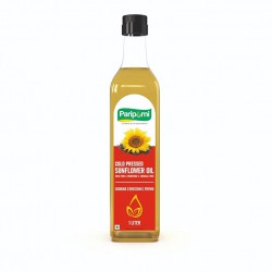 PARIPURNI Cold Pressed Sunflower Oil 1L | Plastic Bottle | 