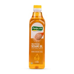 PARIPURNI Cold Pressed White Sesame Gingelly Oil 1L 