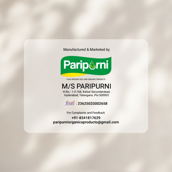 PARIPURNI Cold Pressed Coconut Oil - 1 Litre 